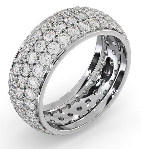 Eternity Ring Sara 18K White Gold Diamond 3.00ct G/Vs
